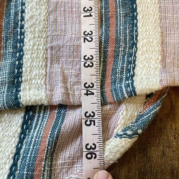 NWT ONeill Striped Button down mini dress Serape Sz S Pink/BLue - Picture 14 of 14